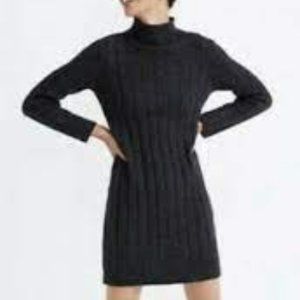 Madewell Donegal Rolled Mock Neck Sweater Dress. Size Med